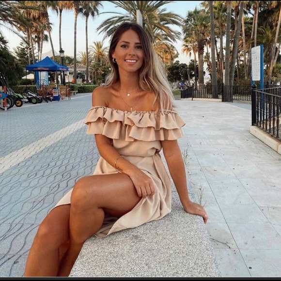 Zara Textured Ruffled Dress - Picture 6 of 13